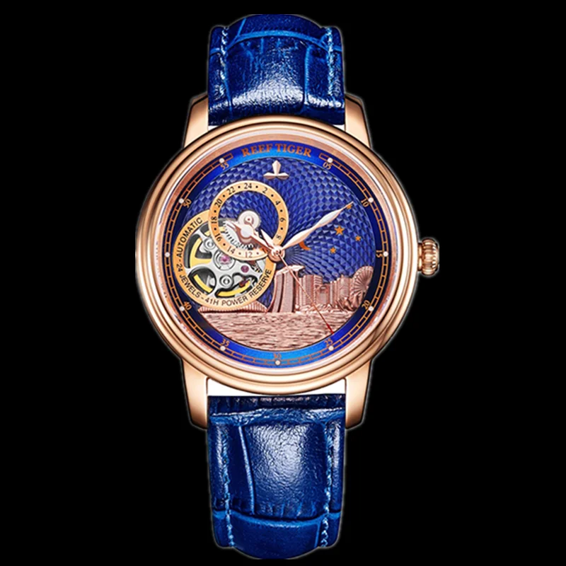 Риф Тигр/RT Роскошные Брендовые женские дизайнерские часы мужские классические