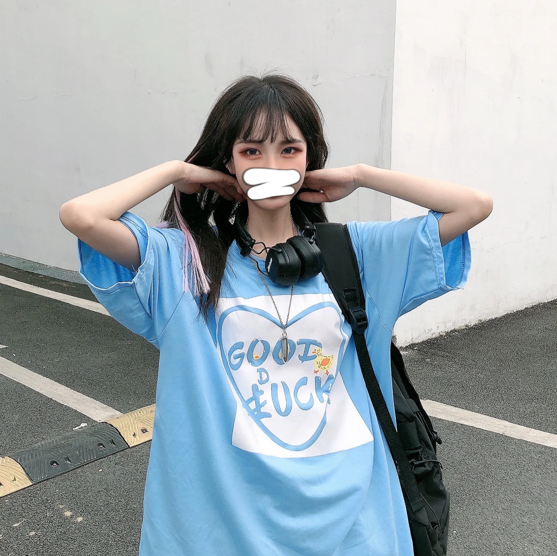 Новинка 2021 Женский Суперпопулярный свободный Универсальный студенческий топ с