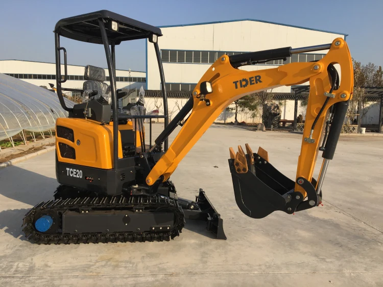 

TDER 1.8 tons 2 tons mini excavator small digger crawler mini excavator with zero tail