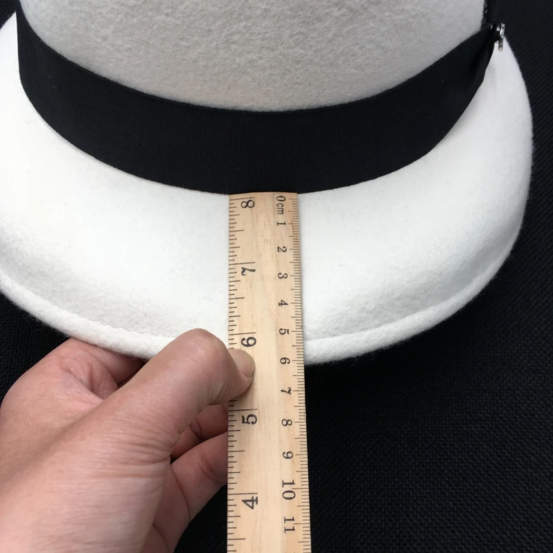 Новая шерстяная белая шляпа женская рыбака темпераментная маленькая фетровая с