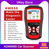 konnwei kw830 odb2 auto car diagnostic scanner for car after 1996 universal 12v battery auto obd2 eobd fault error code reader
