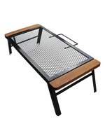 barbecue iron table anti scalding outdoor cooking rack convenient folding net table w handle portable camping barbecue net table