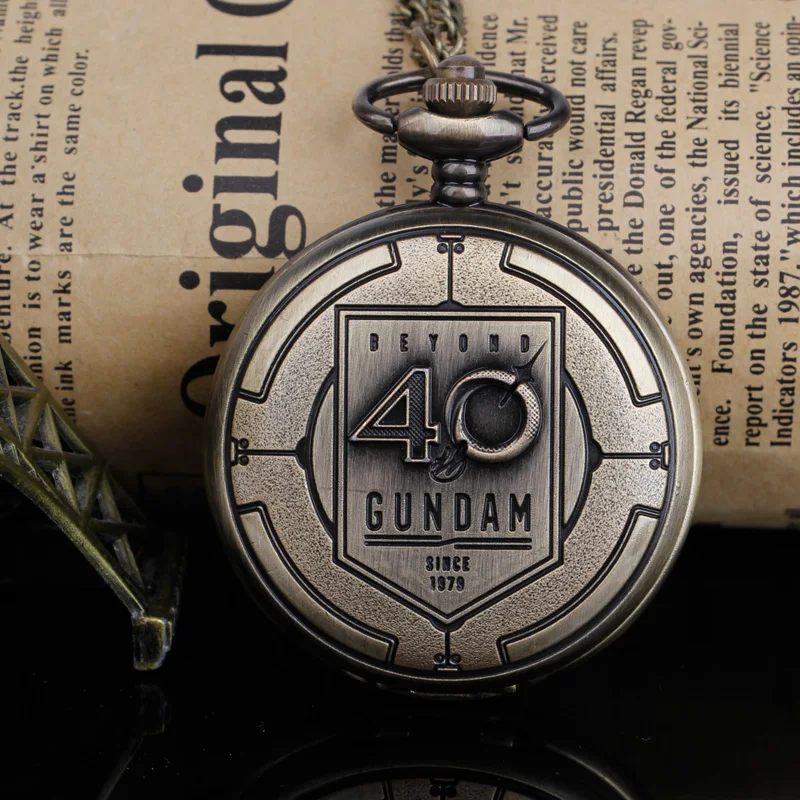 Кварцевые карманные часы Beyond Gundam 40th подвеска в честь юбилея ожерелье сувенир для