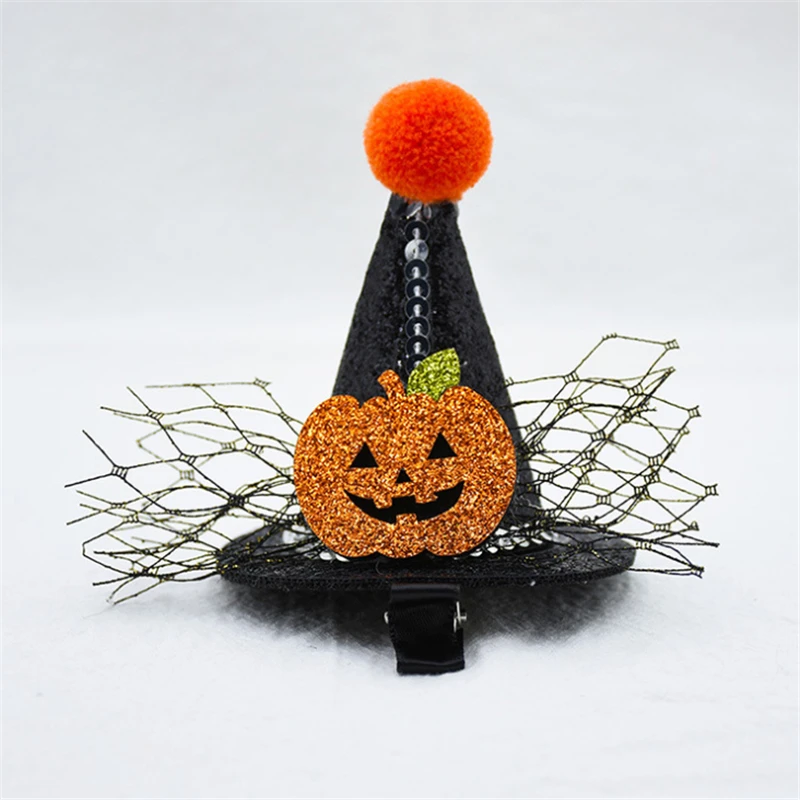 Заколка для волос Детская в виде тыквы летучей мыши с блестками 10 шт./лот - купить