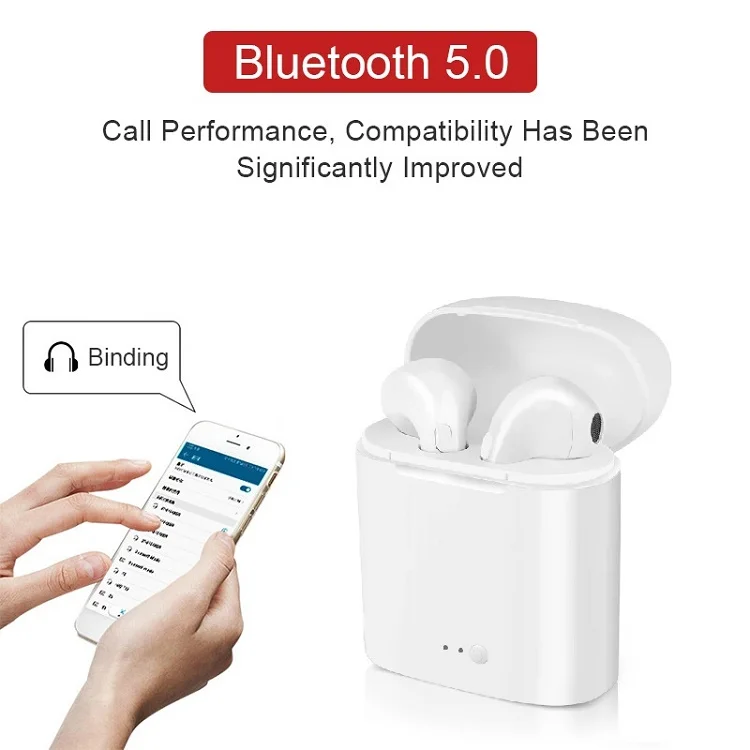 Bluetooth наушники с микрофоном зарядки стручки i7s наушники-вкладыши tws с воздушный Беспроводной Наушники гарнитуры наушники стерео наушники-вкладыши Наушники для ios Android телефон громкой связи