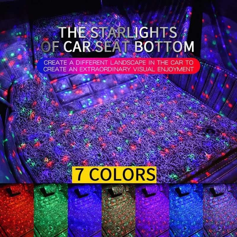 USB автомобильная Звездная подсветка внутренняя атмосферная музыка голосовое