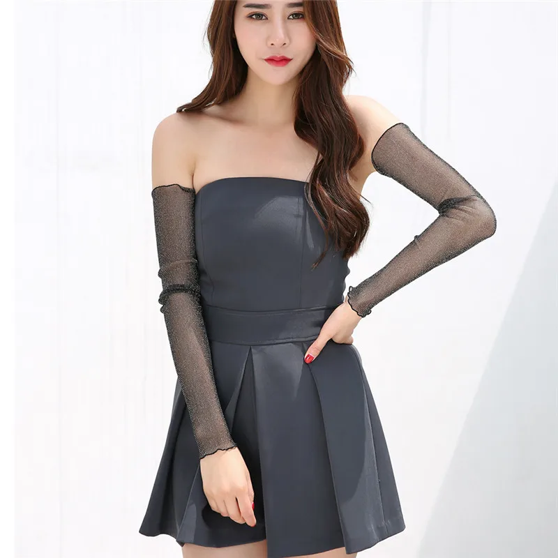 

Women's Summer Sun Protection Sleeves Mesh Lace UV Thin Long-sleeved Bike Breathable Cycling Gloves Driving Arm Warmers Sleeves