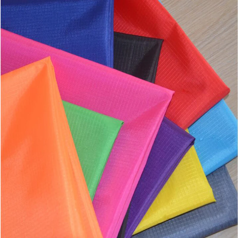 

63D 210T 150cm Width Plaids Thin Polyester Taffeta Fabric PU Waterproof Coated Cloth For DIY Handmade Bags Kites Tent 59" Width