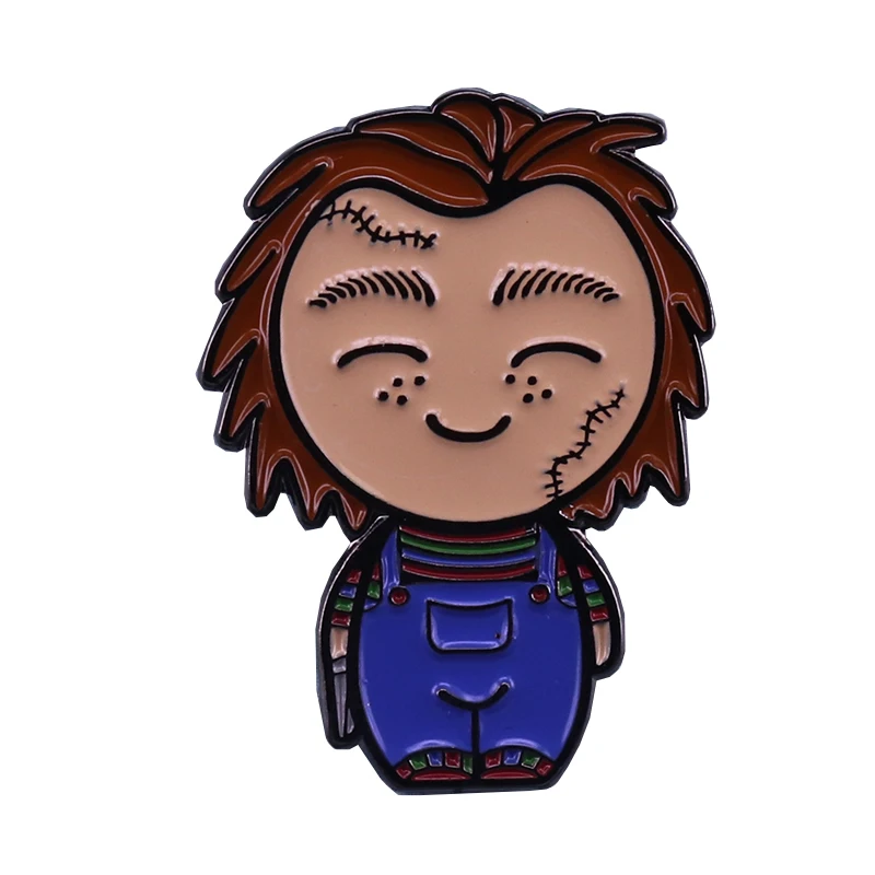 Чаки вдохновила брошь в стиле 80-х из фильмов ужасов отличное дополнение |