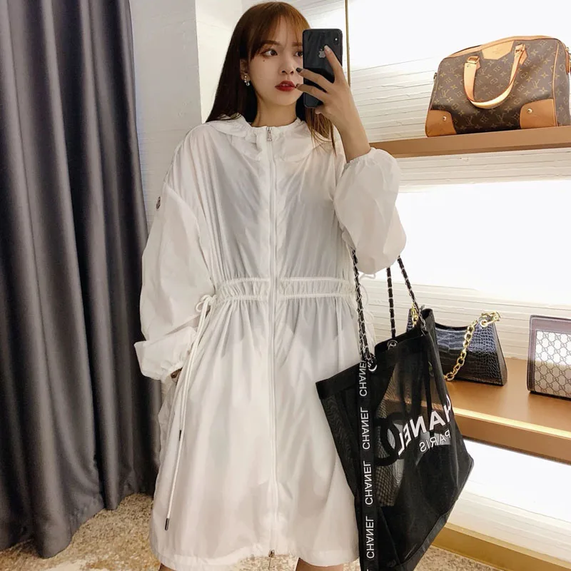 Свободная Солнцезащитная одежда ветровка женская с длинным рукавом новинка 2021