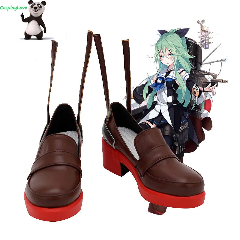 

CosplayLove Kantai Collection Yamakaze Brown Cosplay Shoes Long Boots Leather Custom Made