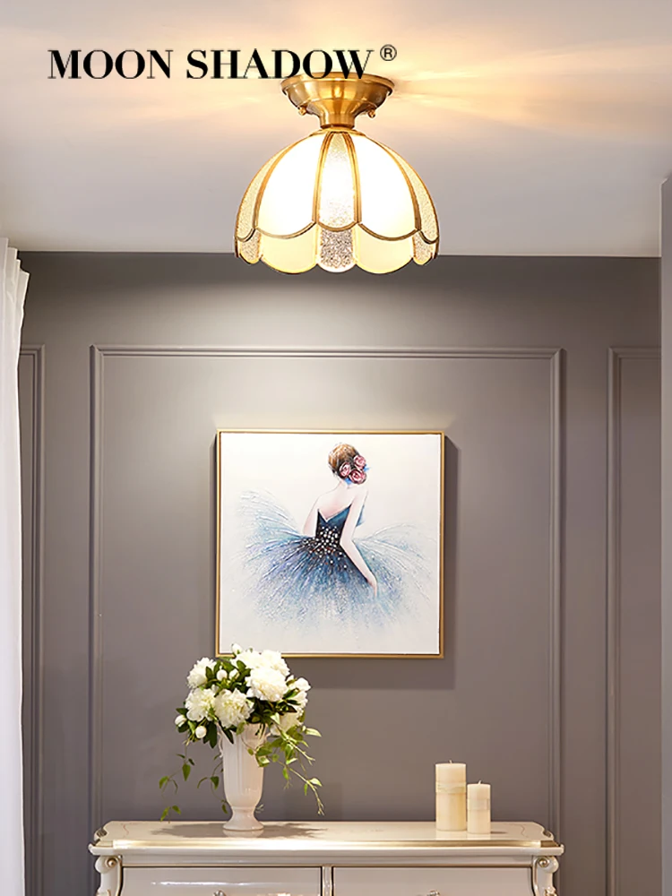 MOONSHADOW потолочный светильник светодиодный полный корпус из латуни с цветком