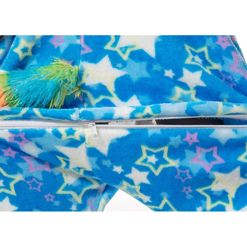 Пижама Кигуруми для мальчиков и девочек пижама с единорогом детские комбинезоны