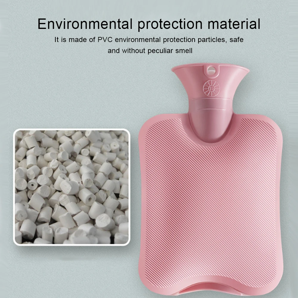 1000/2000 мл портативная бутылка для воды резиновая высокая плотность зимняя грелка