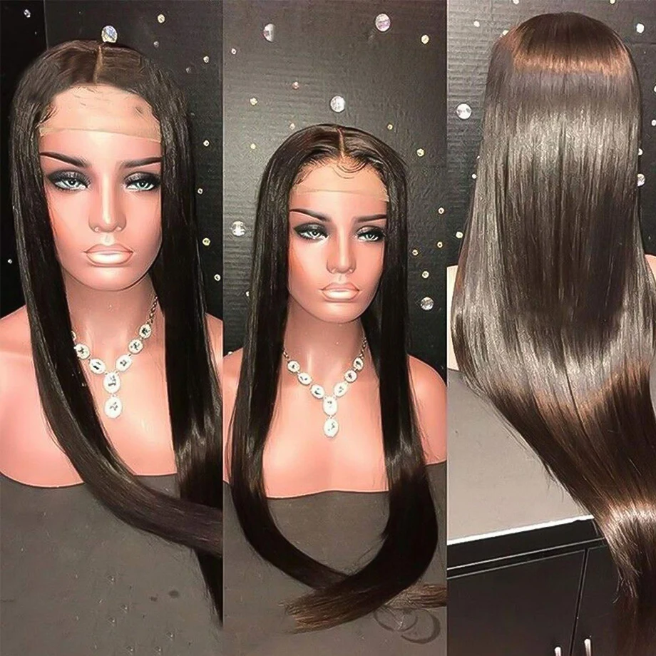 4x4 кружева закрытие парик бразильский человеческих волос парики натуральные