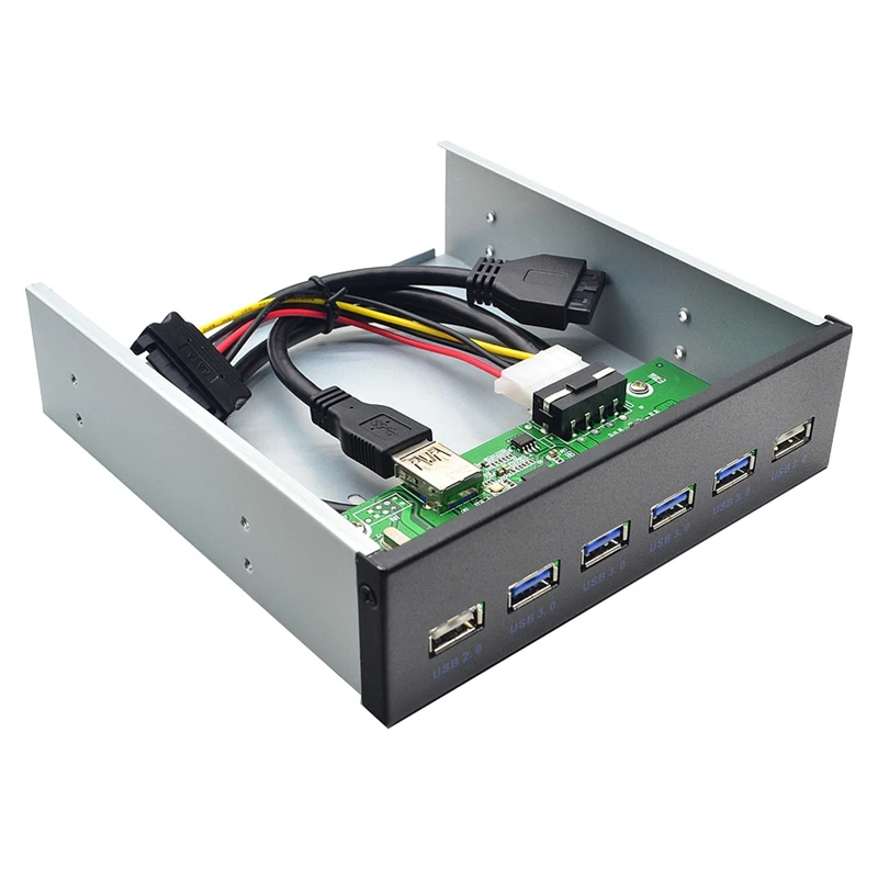 2 порта USB2.0 + 4 USB3.0 настольная Передняя панель оптические приводы Bay расширение для