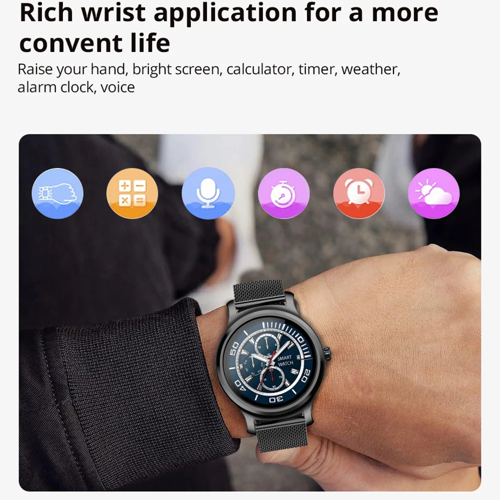 Смарт часы Makibes R2 для мужчин фитнес трекер умные напоминание о звонке Instagram Bluetooth