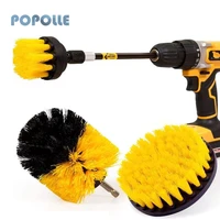 3pcs4pcs electric cleaning tool brush set suitable for cleaning the floor car toilet glass carpet 14 inch handle nylon brush