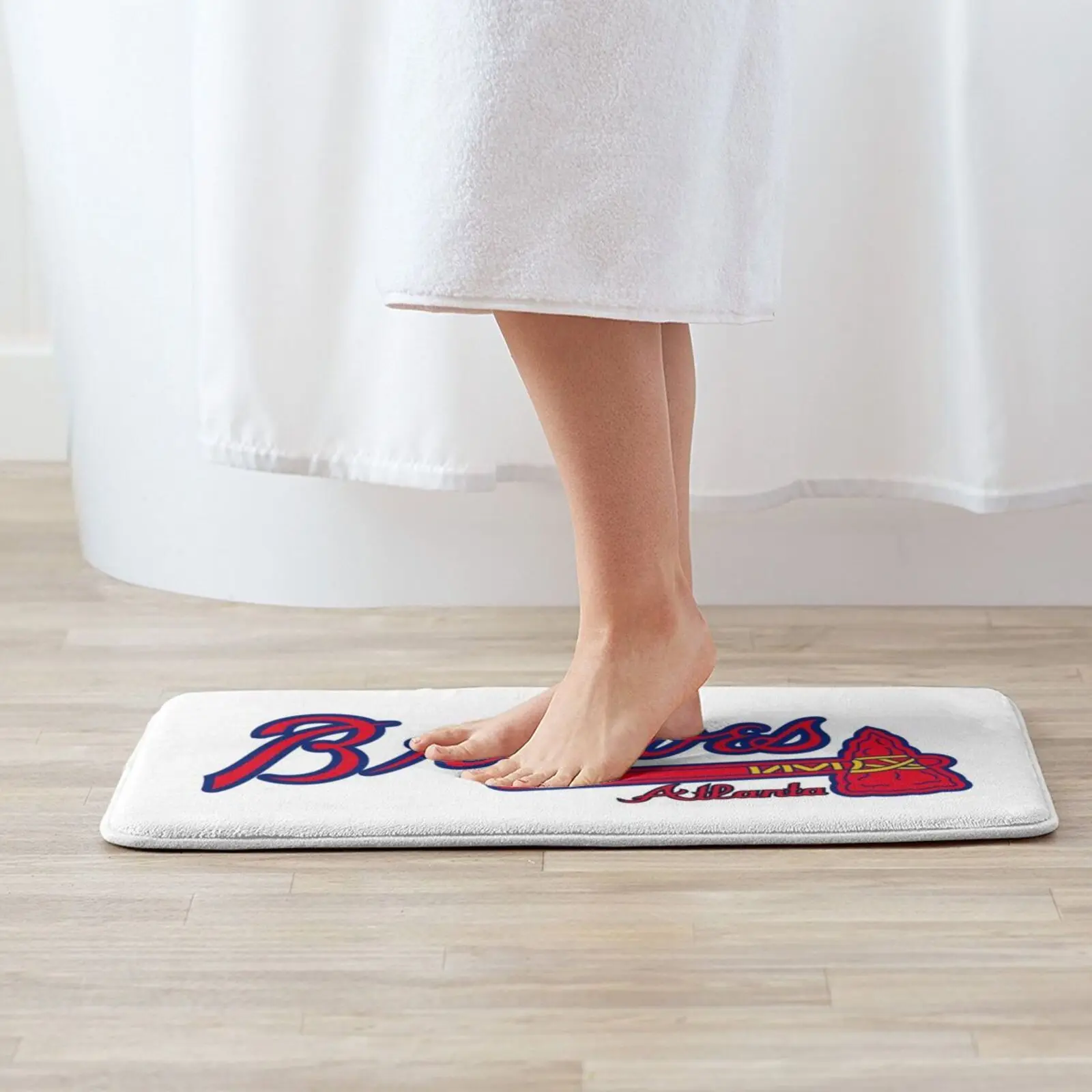 Выдерживает Атланта коврик ковер анти скольжение Спальня входная дверь Бейсбол