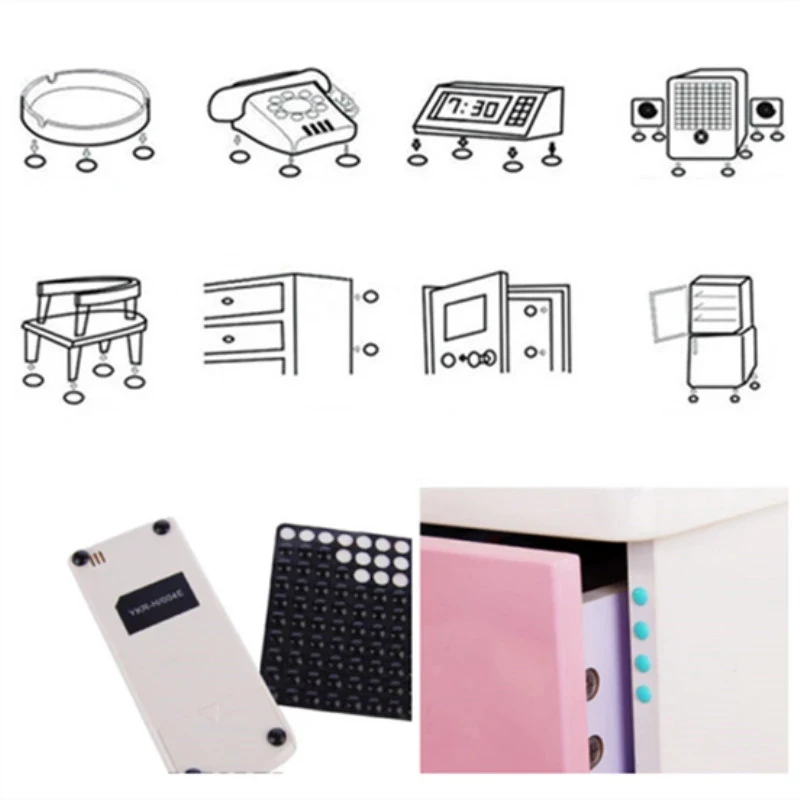 

100 Pcs Wall Stickers Self Adhesive Buffer Bumper Toilets Drawer Door Cabinets Anti-collision Rubber Non Slip Silicone Feet Pad