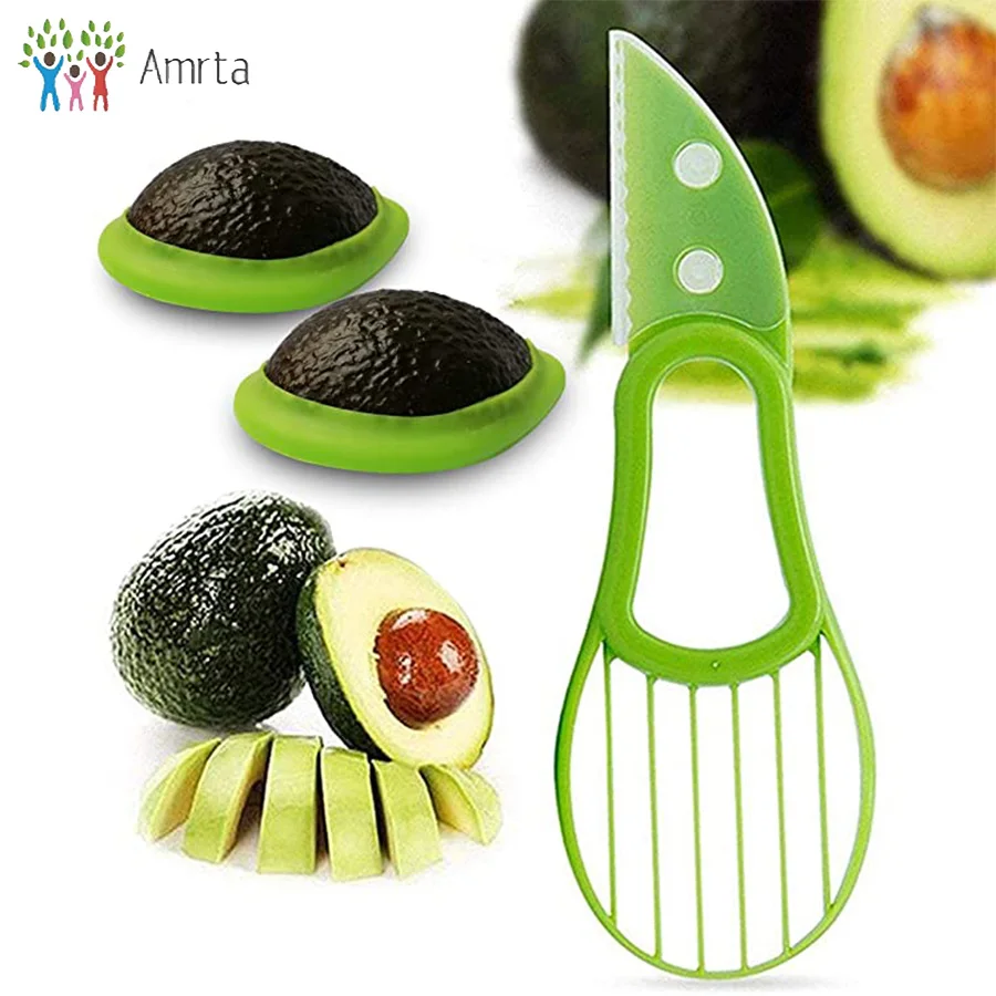 Многофункциональная ломтерезка 3 в 1 для авокадо Ломтерезка масла и фруктов резак
