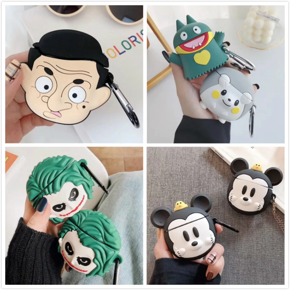 3D чехол для наушников s AirPods милый эльф мяч собака мультфильм Apple Air Pods 2 Чехол Earpods