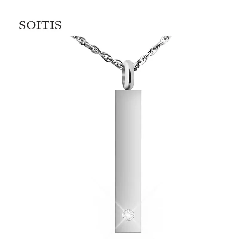 SOITIS With Me Always кулон из нержавеющей стали с резьбой по индивидуальному заказу |