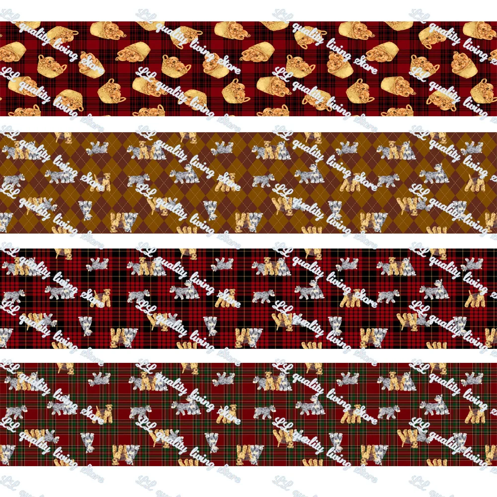 

Корсажная лента WL в виде мультяшной собаки/атласная 25 мм 38 мм для упаковки подарков аксессуары для волос «сделай сам» Украшения для вечерин...