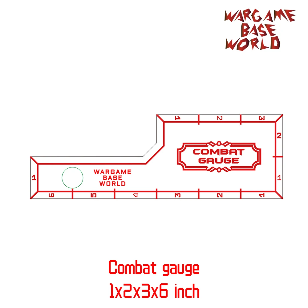 Wargame Base World-боевой калибр-инструменты для измерения-боевой калибр-1x2x3x6 дюймов |