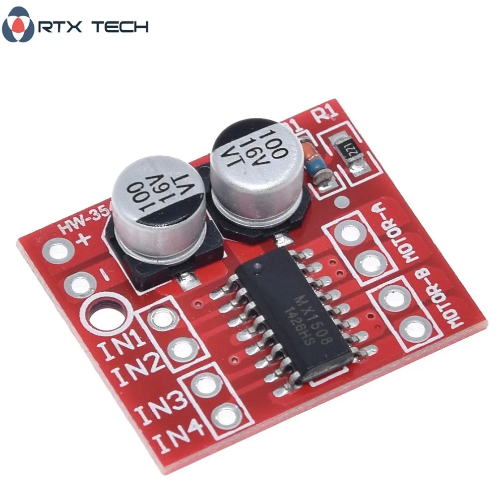 10 шт. 2 полосная DC мотор привода Модуль вперед и назад PWM регулятором скорости