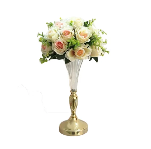 Роскошный девять стеклянных votive Hurricane crystal candelabra труба Свадебная ваза для