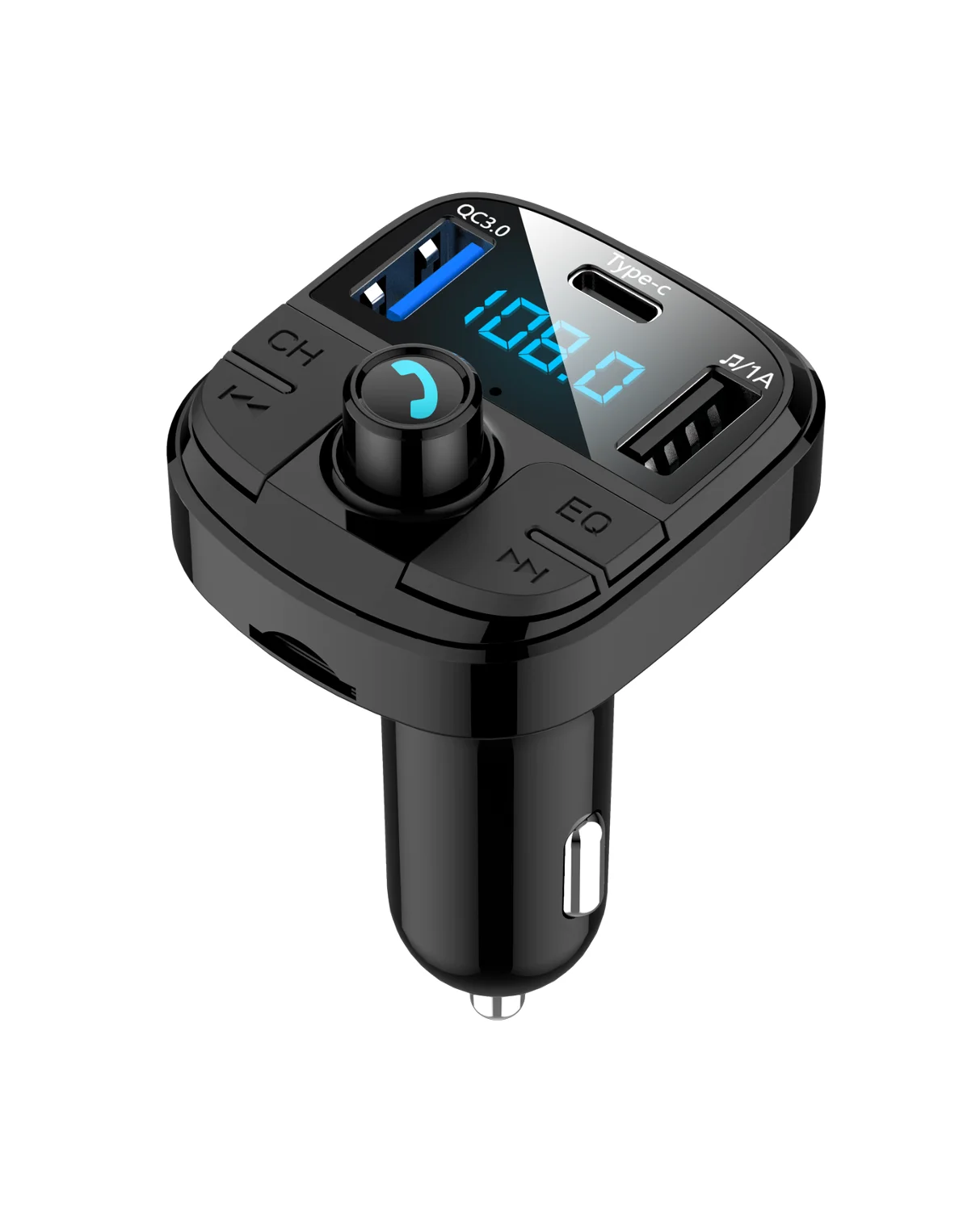 YIBEIKA автомобильное зарядное устройство QC3.0 автомобиля Bluetooth FM передатчик с
