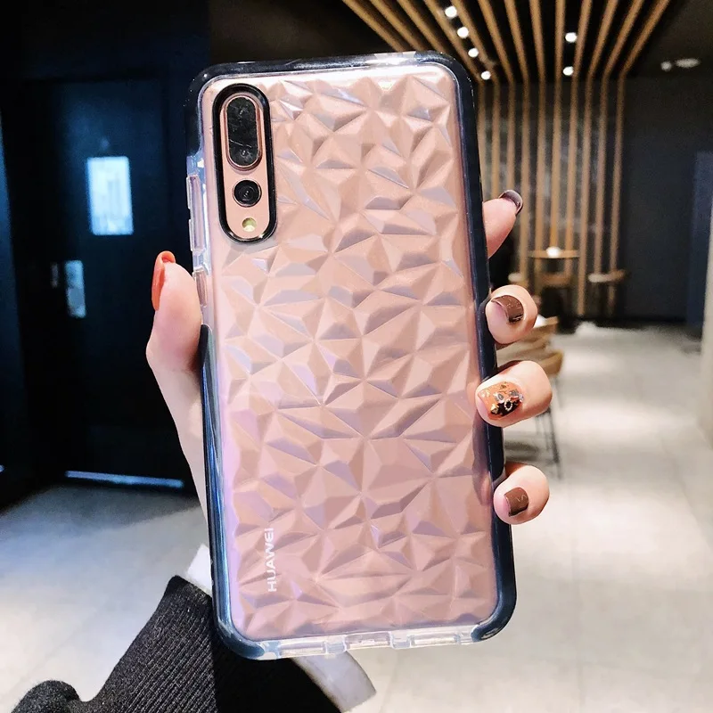 3D чехол с алмазной текстурой для Huawei P30 Lite Nova 4 4E 3E P20 роскошный силиконовый P 20 |