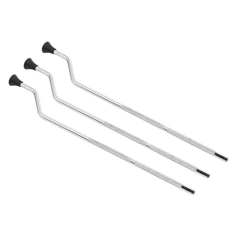 

Drum Stand, 3Pcs Big Drum Bass Drums Metal Legs Arms Support Stand Accessories
