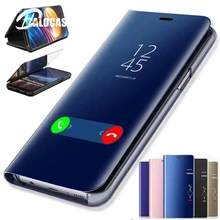 Smart Flip Case For Xiaomi Redmi 4X 5 Plus 6 Pro Note 4 4X 5 5A 7 Mi A1 A2 5X 6 6X 8 Lite 9 SE Pocophone F1 Mirror Phone Cover