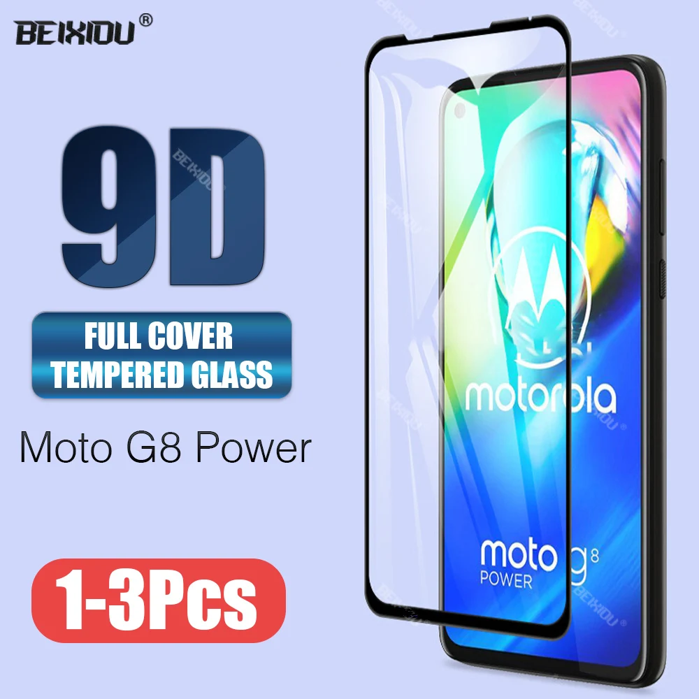 9D закаленное стекло для Motorola Moto G8 Power полное покрытие защита экрана Lite