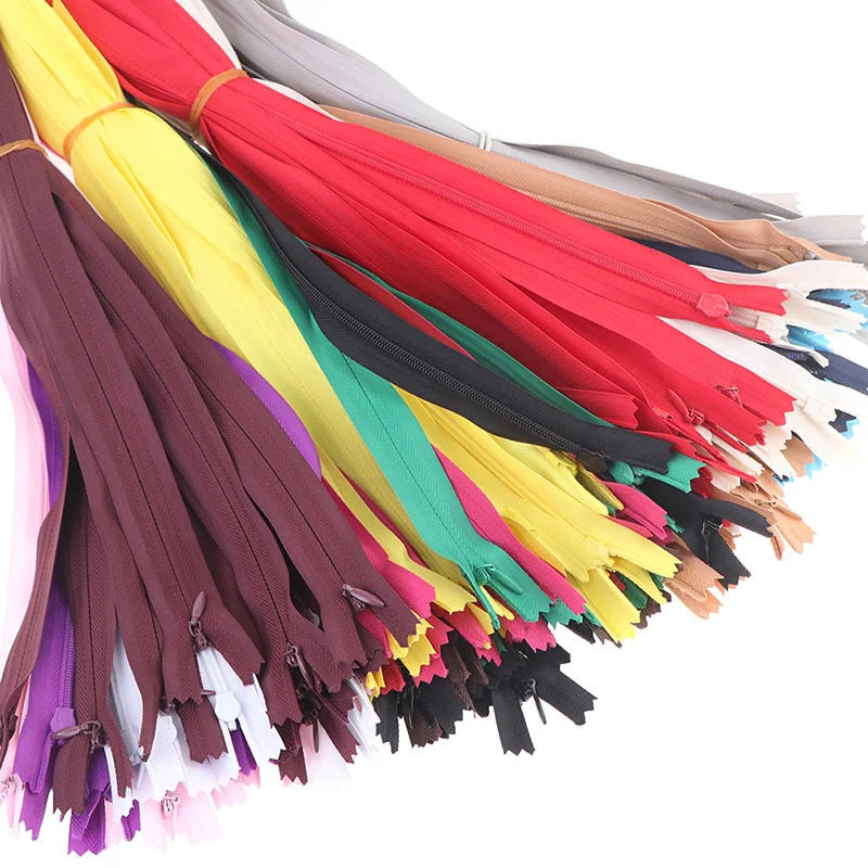 10pcs 60cm/23.6in Nylon Coil Zippers For Tailor Sewing Crafts Bulk Clothing Design Children'S Decoration | Дом и сад