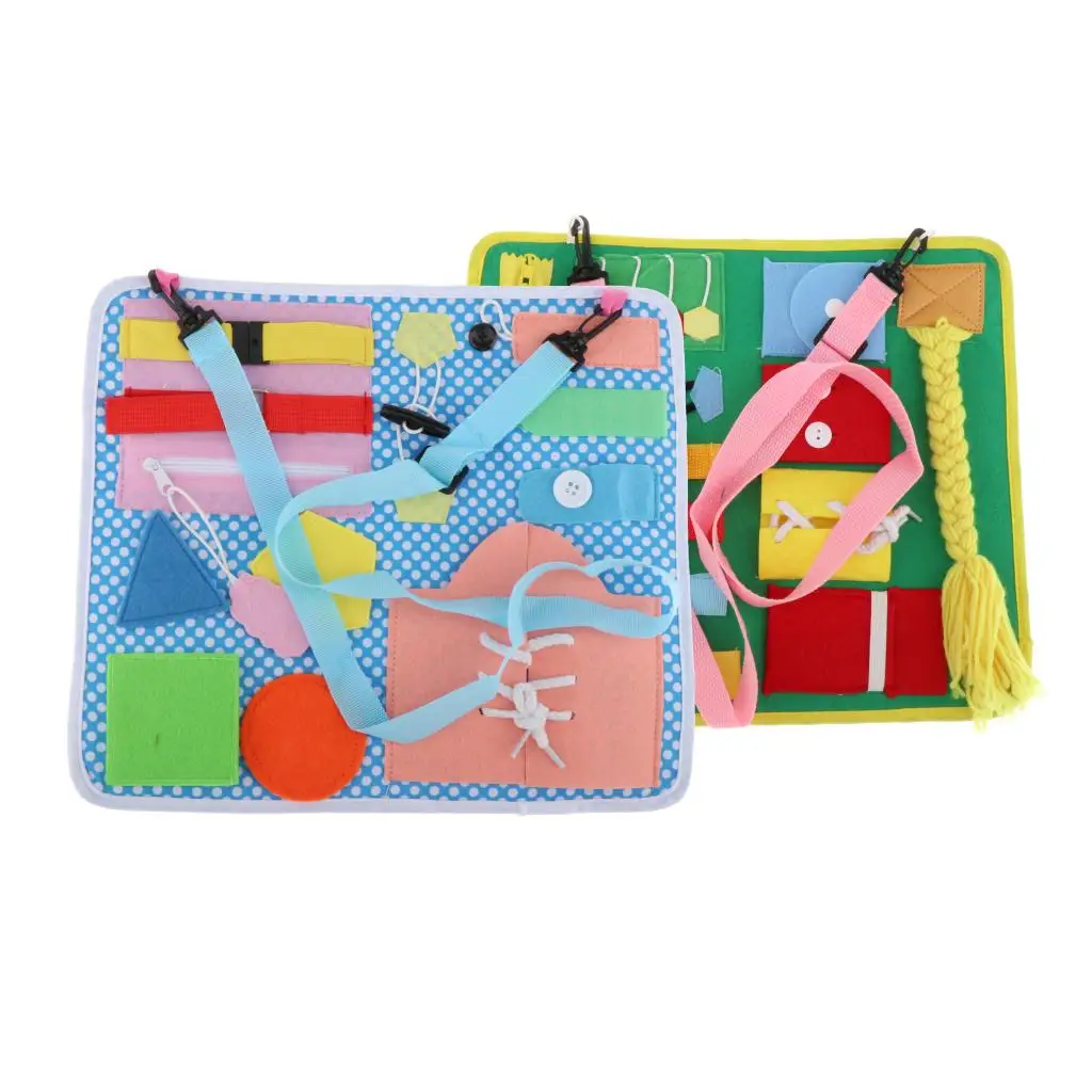 

Basic Skills Toddler Activity Board for Fine Motor Skills Board Educational Learning Toys