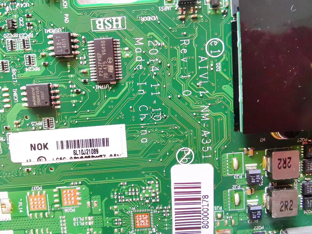 Оригинальный Для Lenovo L450 Материнская плата ноутбука 3205U AIVL1 NM-A351 испытанное
