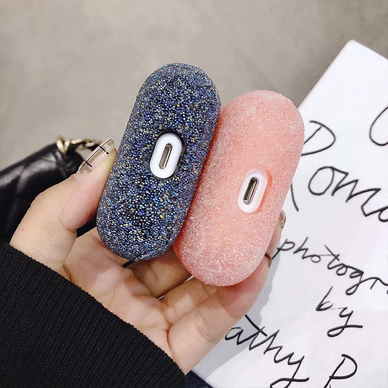 Для Airpods Pro 2 3 чехол с сияющими блестками покрытие для наушников Air Pods Airpod pro earpods