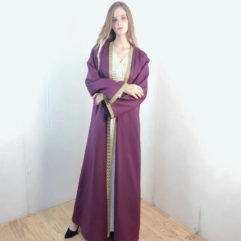 Abaya Dubai Turkey Islam Muslim Arabic Long Hijab Dress Kaftan Robe Musulmane Djellaba Femme Abayas For Women Caftan Marocain