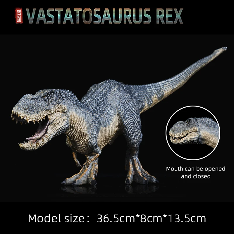 HiTwo Jurassic Vastatosaurus Rex Action Figures Open Mouth Savage Dinosaur World Animals Model Toy Cognition Gift For Kid | Игрушки и