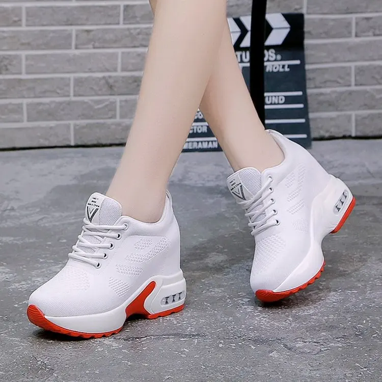 Для женщин кроссовки 2019 сезон: весна–лето на высоком каблуке 11 см женская