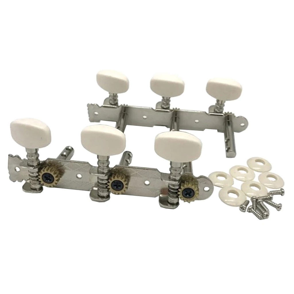 

2pcs Aoustic Guitar String Tuning Pegs Keys Beige Button for Guitar Parts Accessories