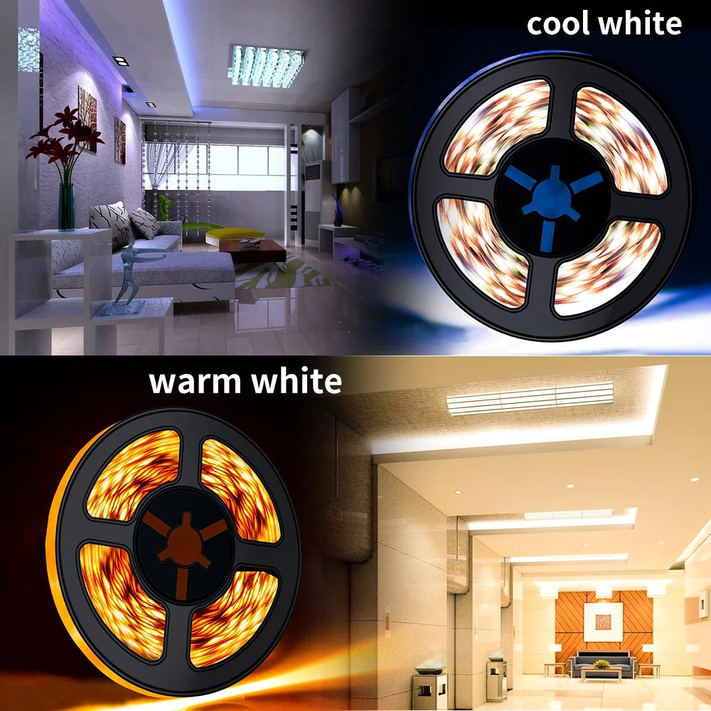 Светодиодные ленты 5V 2835 SMD USB разъем 1 м 2 3 4 5 светильник 220 В Потолочный декор лампа