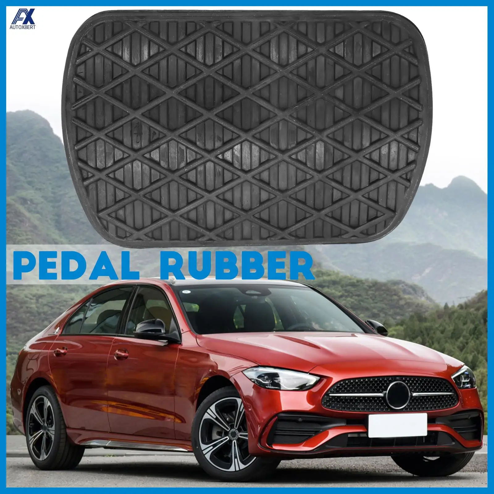 

1pc Automobile Brake Pedal Rubber Clutch Pedal Pad Decoration Cover For Mercedes-Benz E G S SL ML GL C CLS Class OE A1232910082