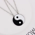 Модная новинка 2021, черно-белая подвеска Tai Chi, простое ожерелье для пары, лучший друг, дружба, ювелирные изделия, дикая Подарочная пара