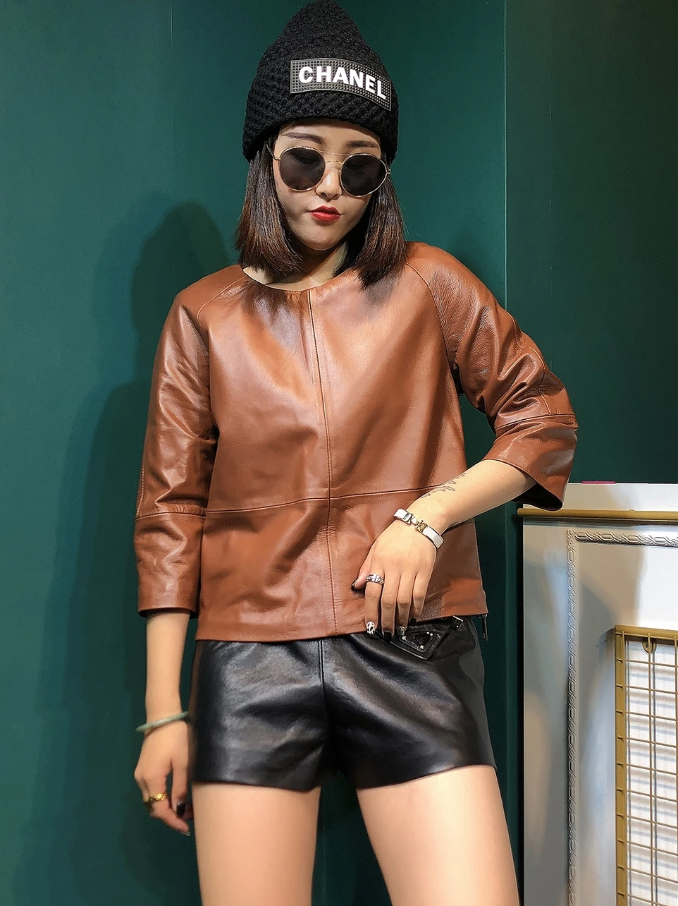 Fashion High Quality Real Leather Jackets Women Spring Autumn 100% Sheepskin Leather Coat Womem's Clothing Cuero Genuino Zjt2702