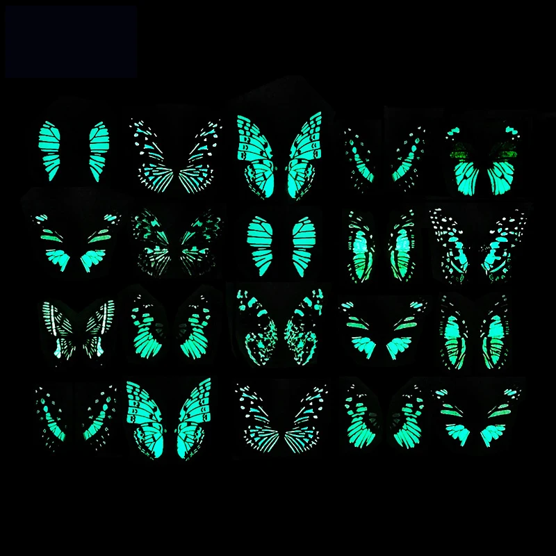 

12pcs Luminous Butterfly Wall Stickers Living Room Wedding Party Decoration Magnet Butterfly Sticker Luminous 8cm