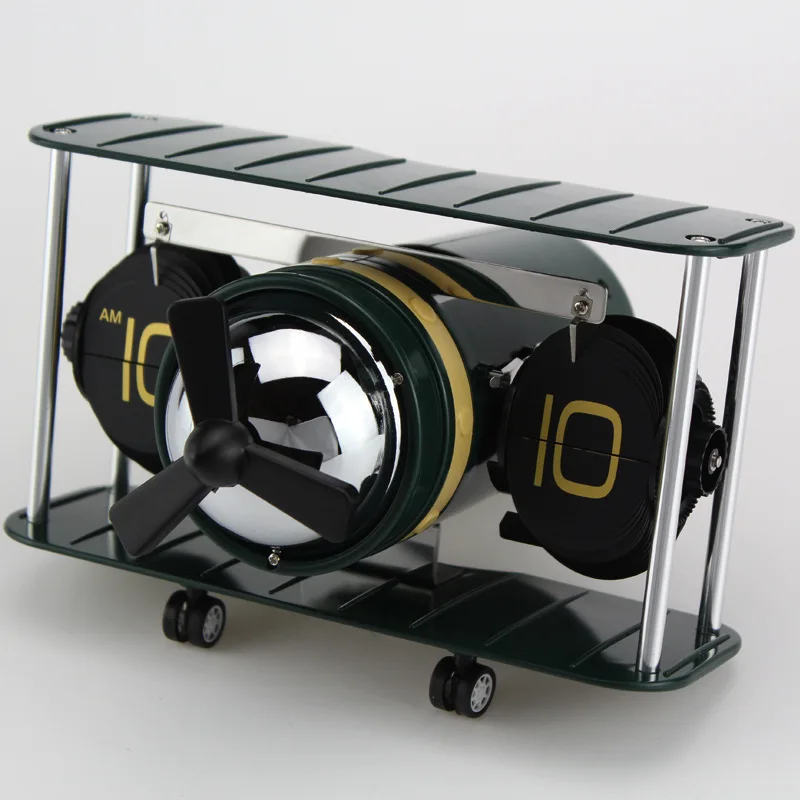 Креативные самолеты часы-раскладушки простые домашние ретро-часы модель